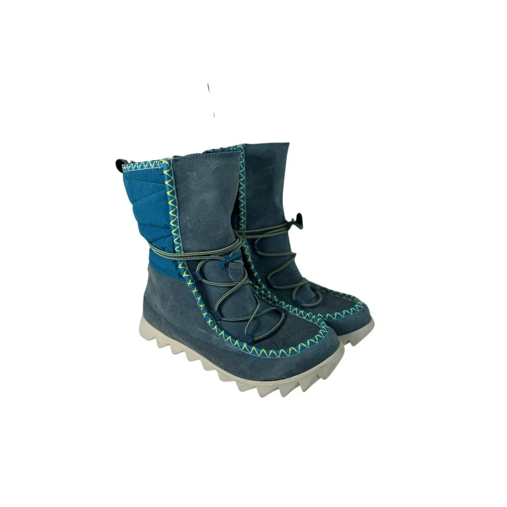 The North Face Black Boots Blue ThermoBall Lace‎ Up Waterproof Women's Size 7